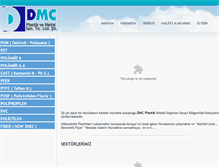 Tablet Screenshot of dmcplastik.com